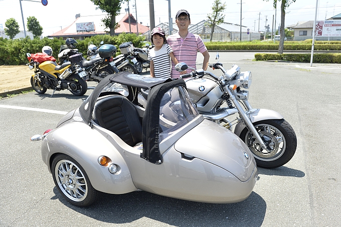 BMW R1200Cモントーク＋サイドカー 小山貴右さん＆結加ちゃんの愛車紹介 画像