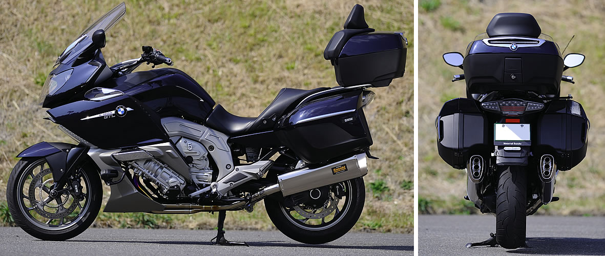 カスタムパーツがBMWバイクの魅力を引き出す K1600GTLチタンフル
