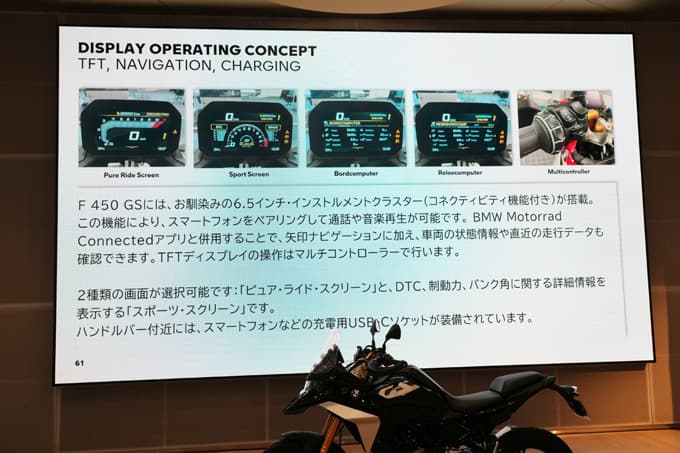 【BMW Motorrad F450GS商品説明会レポート】 充実装備に戦略的な価格設定。新たな〈GS〉が広げる冒険の世界! 07画像